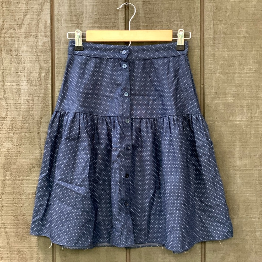 Vintage Button Front Gunnie skirt XS
